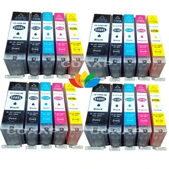 20 Cartuș de Cerneală Pentru IGP 550XL CLI-551XL Compatibil Canon Pixma MG6600 MG5450 MG5550 MG6350 MG6450 MG7150 MX725 Printer