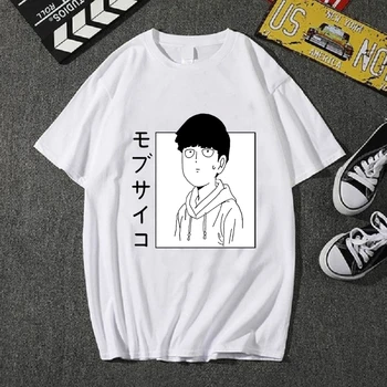 Mafia Psiho 100 T-shirt Mâneci Scurte Harajuku Tricou Barbati Femei Anime Tricouri