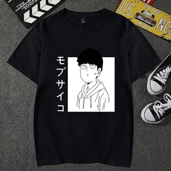 Mafia Psiho 100 T-shirt Mâneci Scurte Harajuku Tricou Barbati Femei Anime Tricouri