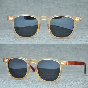 Acetat Polarizat ochelari de Soare Barbati Femei Vintage Nylon Pătrat Ochelari de Soare Retro Shades ochelari de soare UV400 Oculos
