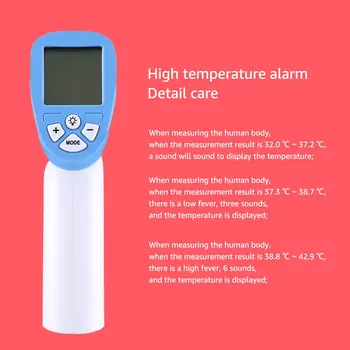 Infraroșu Termometru Portabil De Uz Casnic Frunte Termometru Lcd Digital Non-Contact Temperatura Corpului Metru Versiunea În Limba Engleză