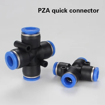 10BUC accesorii Pneumatice PZA/PK/ conducte de apă și racorduri teava direct de tracțiune 4-16mm furtun de plastic rapidă racorduri Tee supapa de aer