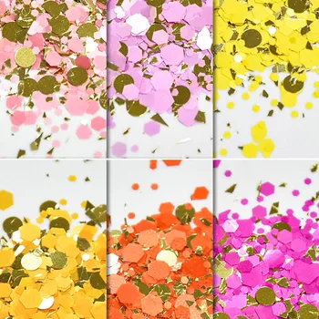 48 culori 50g Culoare Nebunia Efect de Sclipici de Unghii cu Sclipici Glitter Nail Art Glitter Acrilice, Sclipici Paiete pentru Unghii Acrilice Kit