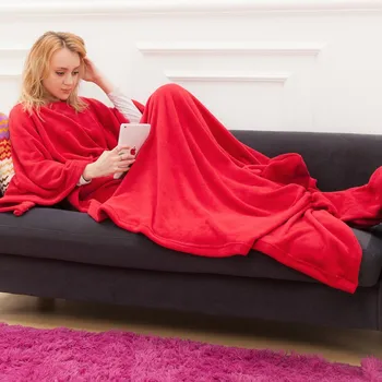 Super Soft Fleece Pătură, cu Buzunar, Super Confortabil Microplush Portabil Arunca pentru Femei Fete Adult Confortabil Arunca Halatul