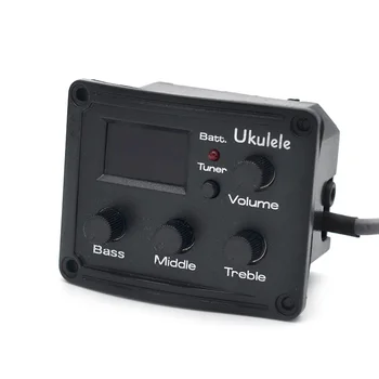 10buc 3 Band Electronice Ukulele Preamplificator de Preluare UK Mini Chitara EQ Egaliza Piezo Pickup Tuner Sistem LCD Pikup accesorios guitarra