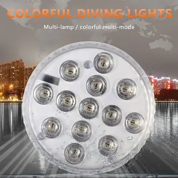 2020 Nou 13LED RGB Subacvatice Lumina de Noapte Piscină Lumina Submersibile IP68 Decor Lampă de Grădină în aer liber Decor Petrecere
