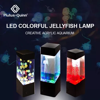 Drop Meduze Colorate Acvariu Stil Lampă cu LED-uri Luminaria lampa Lava Lamp Led Lumina de Noapte