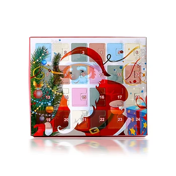 DIY de Crăciun Calendar Farmecul Brățară Bijuterii Calendar Advent, cu 24 de Zile Numărătoarea inversă până la Crăciun pentru Copii Set Cadou Mos Craciun Elan Cutie