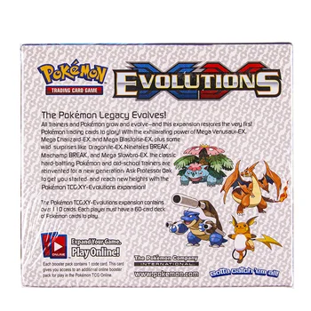 324pcs/cutie carduri Pokemon Sun & Moon XY Evoluții Booster Box de Colectie Carte de Joc de Tranzacționare Jucarii Copii