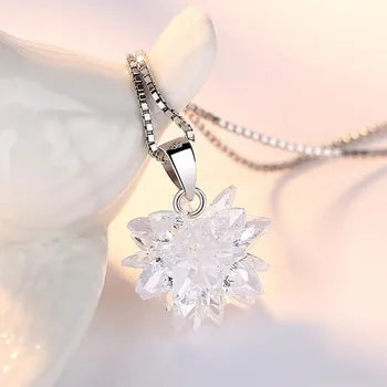 NEHZY argint 925 nou doamnelor moda bijuterii de înaltă calitate, de trei-dimensional de cristal zircon pandantiv colier lungime 45CM