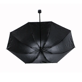 Pliabil Mini Manual de Călătorie Umbrelă de Ploaie Femei Windproof rezistente la Ultraviolete Soare Buzunar Umbrele Barbati Negru Alb Ziar