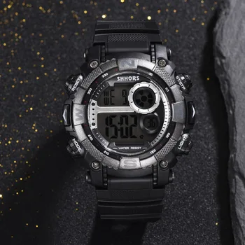2020 Reloj Hombre SHHORS Moda Barbati Ceasuri Barbati Digital cu LED-uri Ceasuri Electronice Bărbați Militară Sport Ceasuri Relogio Masculino