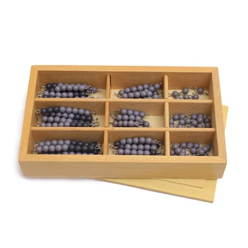 Jucărie Pentru Copii Montessori Devreme De Învățământ Matematică Din Lemn Jucarii Gri & Negru Margele Checker Bord Copilăria Preșcolară Formare Cadou