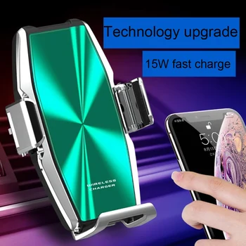 15W Qi Wireless Încărcător Auto Pentru iPhone 11 Mașină Rapidă de Încărcare fără Fir Suport Pentru Samsung S20 Xiaomi Mi 9 Încărcător de Inducție