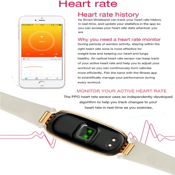 Bluetooth rezistent la apa S3 Ceas Inteligent Femei de Moda Doamnelor Monitor de Ritm Cardiac Tracker de Fitness Smartwatch 2018 Pentru Android IOS