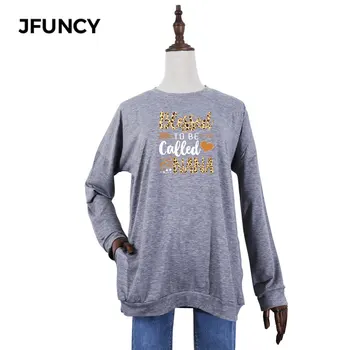 JFUNCY 2020 Toamna Femei cu Maneci Lungi Tricou Vrac Femeie Teuri Topuri Plus Dimensiune Casual Doamna Pulover Femei T-shirt