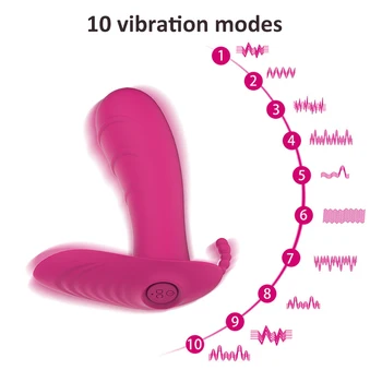 10M de Control de la Distanță ușor de Purtat Vibratoare Ou de Silicon Vibrator Vibrator de Masaj pentru Femei USB Reîncărcabilă Adult Câteva Jucării Sexuale
