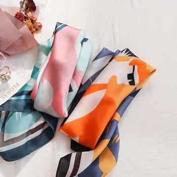 Mătase eșarfă de vară de primăvară nou stil de imprimare drăguț fete pătrat eșarfă guler decor neckbands eșarfe Picătură de Transport maritim