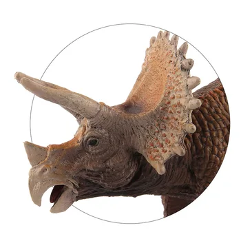 Mare Lumea Jurassic Park Dinosaurs Cifre Triceratops Model de Jucărie Moale din PVC Pictate manual Animal de Colectare de Jucării pentru Copiii Cadou