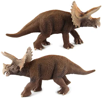 Mare Lumea Jurassic Park Dinosaurs Cifre Triceratops Model de Jucărie Moale din PVC Pictate manual Animal de Colectare de Jucării pentru Copiii Cadou