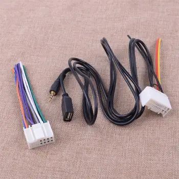CITALL 3.5 mm Stereo Radio Fasciculului de Cabluri Adaptor Conector Plug Cablu se Potrivesc pentru Hyundai Kia USB AUX