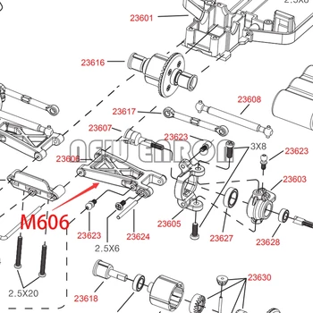 NOI ENRON 1:18 2P M606 23606 Aluminiu Inferior Brat Susp Pentru RC Model de Masina Himoto 1/18 E18XBL Elcetric Buggy Spino Piese de Upgrade