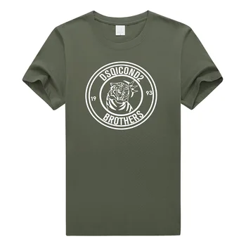 DSQ2 vară cap de Tigru stil bumbac Barbati tricou Femei casual, O-Neck T-shirt maneca scurta scrisoare de T-shirt pentru bărbați
