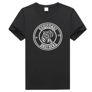 DSQ2 vară cap de Tigru stil bumbac Barbati tricou Femei casual, O-Neck T-shirt maneca scurta scrisoare de T-shirt pentru bărbați