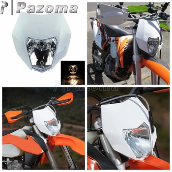 Motociclete Dirt Bike 12V 35W Lumina Cap Motocross Universal Alb Faruri pentru SX EXC SMR XCF SXF
