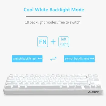 Bluetooth 68 Chei cu Anti-ghosting Design Tastatură Mecanică pentru Ajazz K680t Diferite Moduri de Iluminare