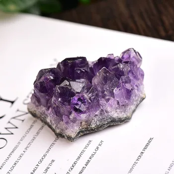 1 buc Naturale Ametist Cristal Reiki dinți de Vindecare Rock Minerale-Specimen Prime Cristale de Energie Piatra Decor Acasă Suvenir