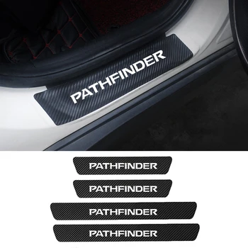 4buc pentru Nissan Pathfinder R50 R51 R52 Auto din Piele PU Pragului de Ușă de Paza Protector Autocolante bun venit Pedale Anti Scratch Accesorii