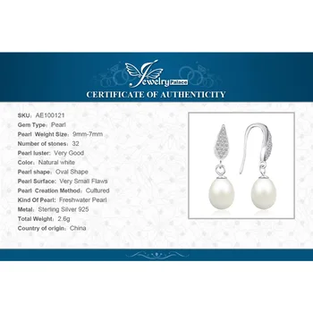 JewelryPalace De Apă Dulce Perla Picătură Legăna Cercei Argint 925 Cercei Pentru Femei Coreea Cercei Moda Bijuterii 2021