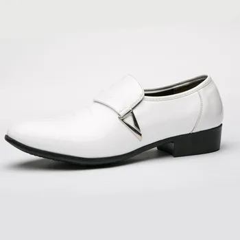 Mazefeng Bărbați Rochie italiană Pantofi din Piele Alunecare pe Moda Barbati din Piele Mocasin Sclipici Formale Pantofi de sex Masculin a Subliniat Toe Shoe pentru Barbati