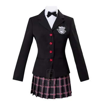 Persona 5 Kurusu Akira Joker Cosplay Costum Uniforma Yoshizawa Kasumi Uniformă Școlară Tinuta