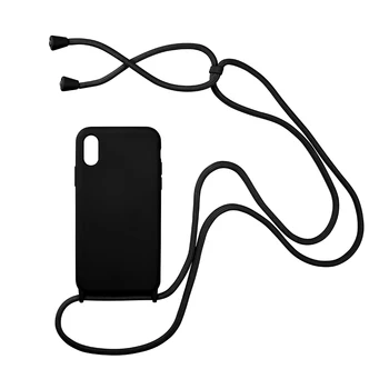 Fete Caz Telefon cu Sling Pentru iphone 11 Pro Max 11 SE 2020 XR MAX XS 7 8 Plus Anti-Picătură de Lichid de Silicon Frânghie de Gât Capacul din Spate