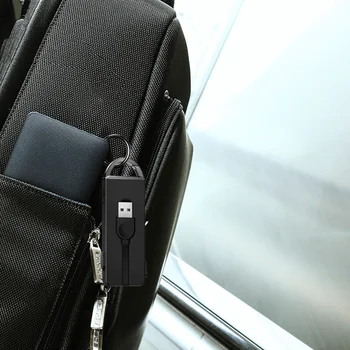Oatsbasf 3 În 1 Cablu Usb de Tip C Cablu de încărcare pentru IPhone X XS 7 Breloc Ascunse Cablu de Încărcare pentru Xiaomi redmi nota 7