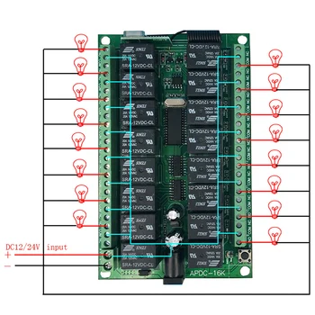 1000M Rază Lungă DC12V 16CH Radio Controller Wireless RF Control de la Distanță Comutator de Sistem,315/433 Mhz,1*Transmițător + 1*Receptor
