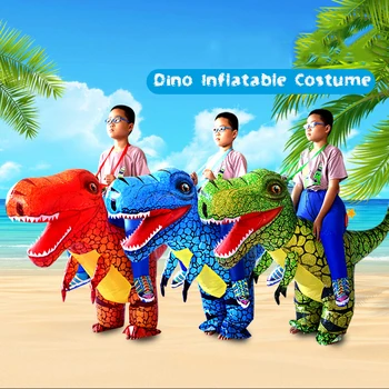 Rochie Fancy Părinte Copil Dino Gonflabile Costum de Carnaval Costume pentru Copii de Craciun Cadou de Halloween Cosplay Îmbrăcăminte