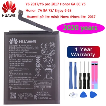 Original 3020mAh HB405979ECW Acumulator Pentru Huawei Nova CAZ-AL10 CAZ-TL00 Bucura 6S Onoare 6c Y6 PRO 2017 Y5 2017 p9 lite