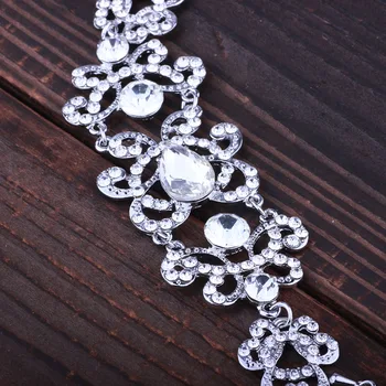 Bijuterii de nunta de Lux, Plin de Cristal Pietre placat cu Argint Bratari pentru Femei Bratari de Mireasa & Brățări