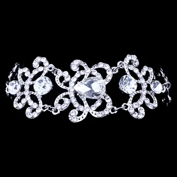Bijuterii de nunta de Lux, Plin de Cristal Pietre placat cu Argint Bratari pentru Femei Bratari de Mireasa & Brățări