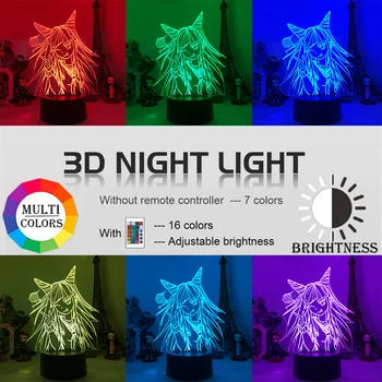Danganronpa V3 Monokuma 3D Led Lumina de Noapte Lampa pentru Decor Dormitor pentru Copii Cadou de Ziua Acrilice Monokuma 3D Lampa de Dropshipping