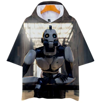 Iubesc Moartea Roboti 3D Imprimate cu Gluga tricouri Femei/Bărbați de Vara Maneca Scurta Tricouri 2019 Casual Vânzare Fierbinte Casual la Modă Tricouri