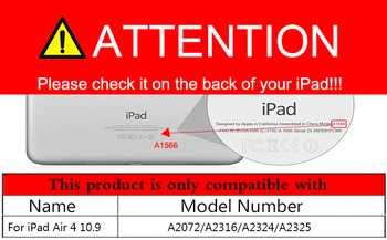 Funda Pentru iPad Air 4 2020 10.9 inch Cu Suport de Creion din Piele PU Capac Pentru iPad Air 4 10.9 Caz 4 A2072/A2316/A2324/A2325