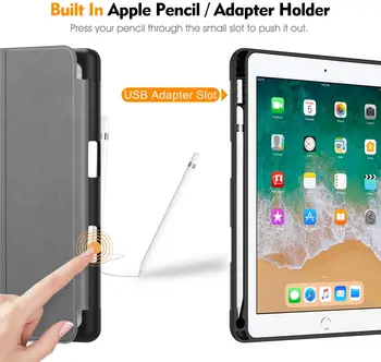 Funda Pentru iPad Air 4 2020 10.9 inch Cu Suport de Creion din Piele PU Capac Pentru iPad Air 4 10.9 Caz 4 A2072/A2316/A2324/A2325