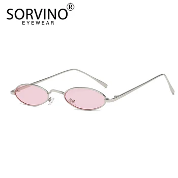 SORVINO Retro Designer Înguste, Mici, Ovale Bărbați ochelari de Soare pentru Femei Brand 2020 Înaltă Calitate Mic Steampunk Ochelari de Soare Nuante SP241