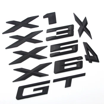 Masina logo-ul din spate insigna decal autocolant X1 X3 X4 X5 X6 GT accesoriu forma 3D logo-ul chrome silver scrisoare din plastic ABS durabil compatibil