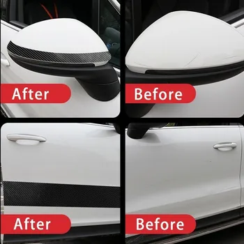 5m Fibra de Carbon Dublă față-Verso Bandă Adezivă de Înaltă Rezistență Gel Acrilic Transparent Urme Autocolant Pentru Masina Auto Interior Fix