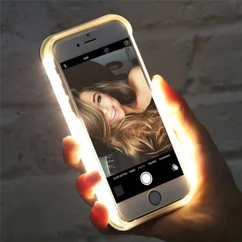 Lumina Strălucire Telefon Caz Pentru iPhone X XSMAX Cazul Fotografie Umple de Lumină Artefact Pentru iPhone 12 Pro Selfie Mobile Shell Pentru iphone 8 Caz